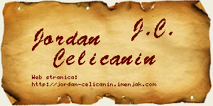 Jordan Ćeličanin vizit kartica